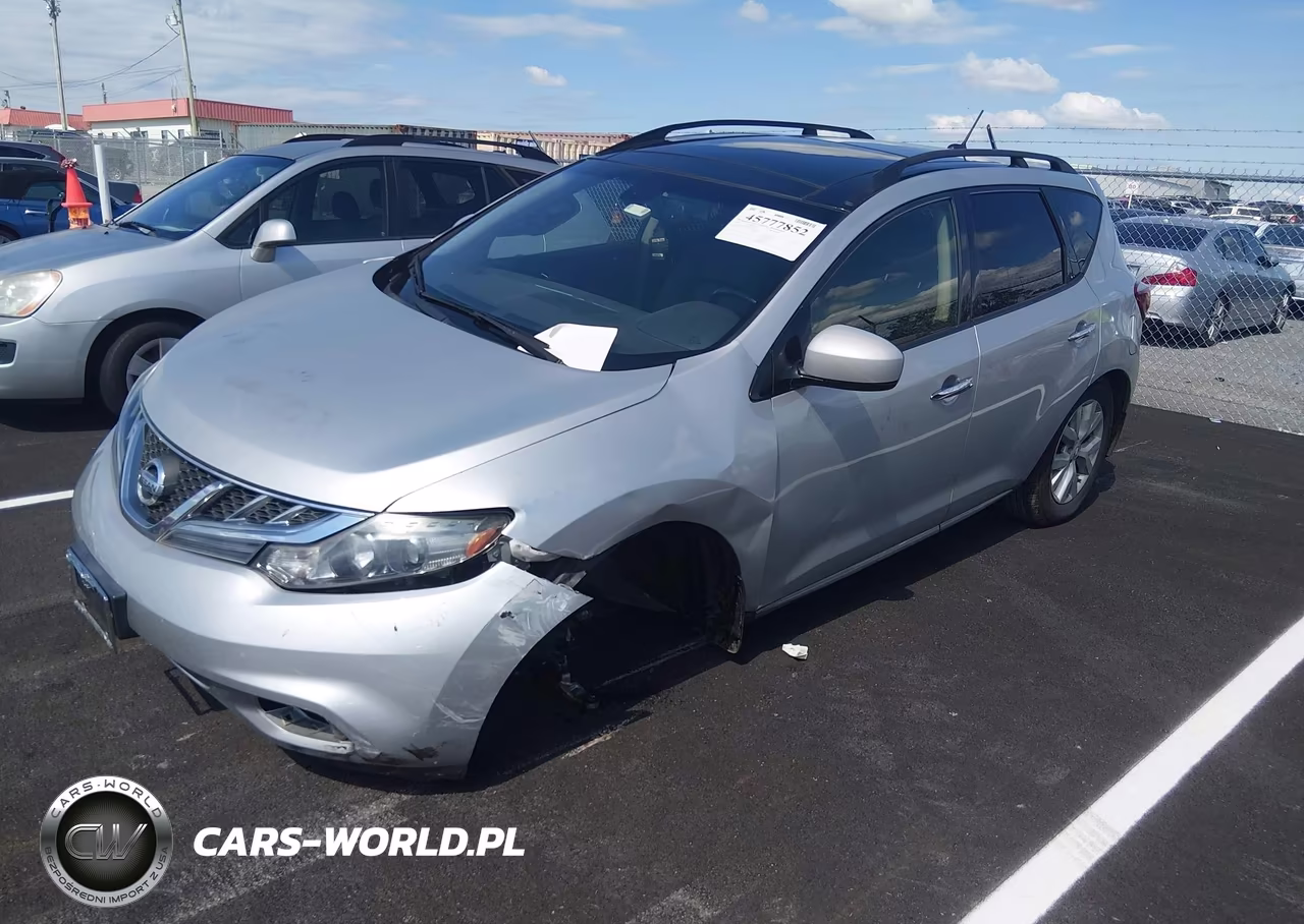 2014 Nissan Murano Sl VIN:JN8AZ1MW4EW501187 - 2