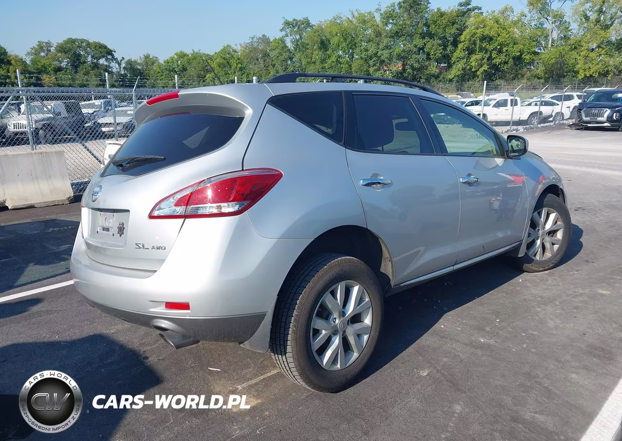 2014 Nissan Murano Sl VIN:JN8AZ1MW4EW501187 - 4