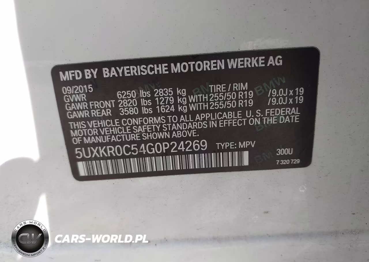 2016 BMW X5 xDrive35I VIN:5UXKR0C54G0P24269 - 9