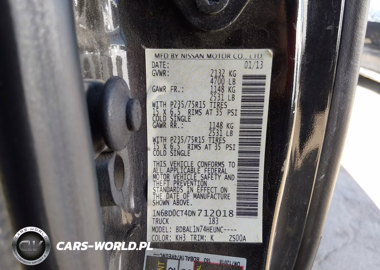 2013 Nissan Frontier S VIN:1N6BD0CT4DN712018 - 9