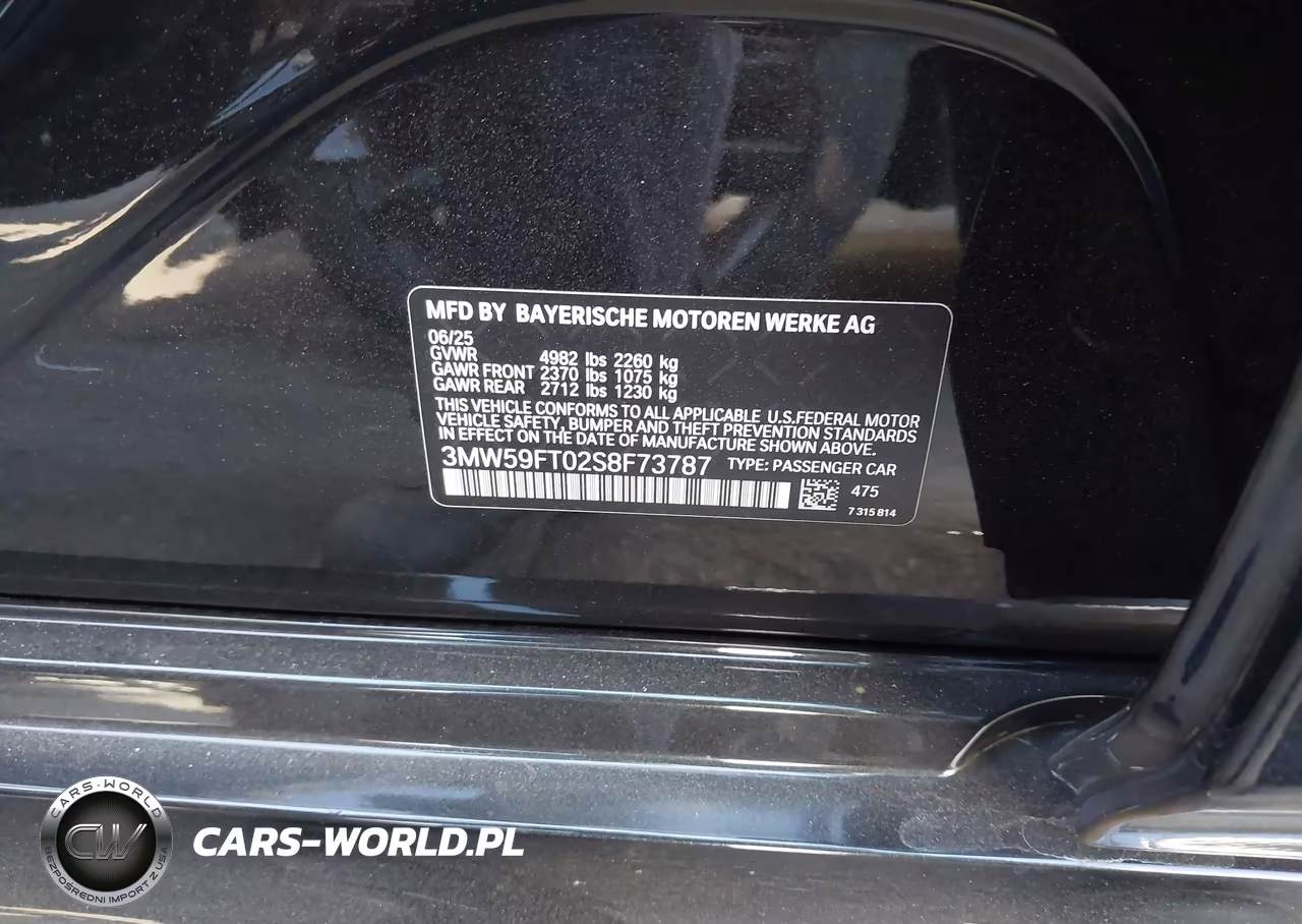 2025 BMW M340I VIN:3MW59FT02S8F73787 - 9
