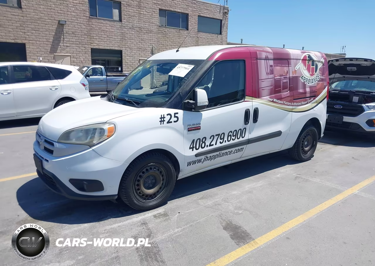 2016 Ram Promaster City Tradesman Slt VIN:ZFBERFBT6G6B63657 - 2