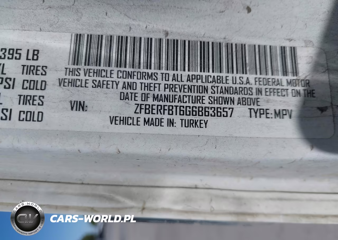 2016 Ram Promaster City Tradesman Slt VIN:ZFBERFBT6G6B63657 - 9