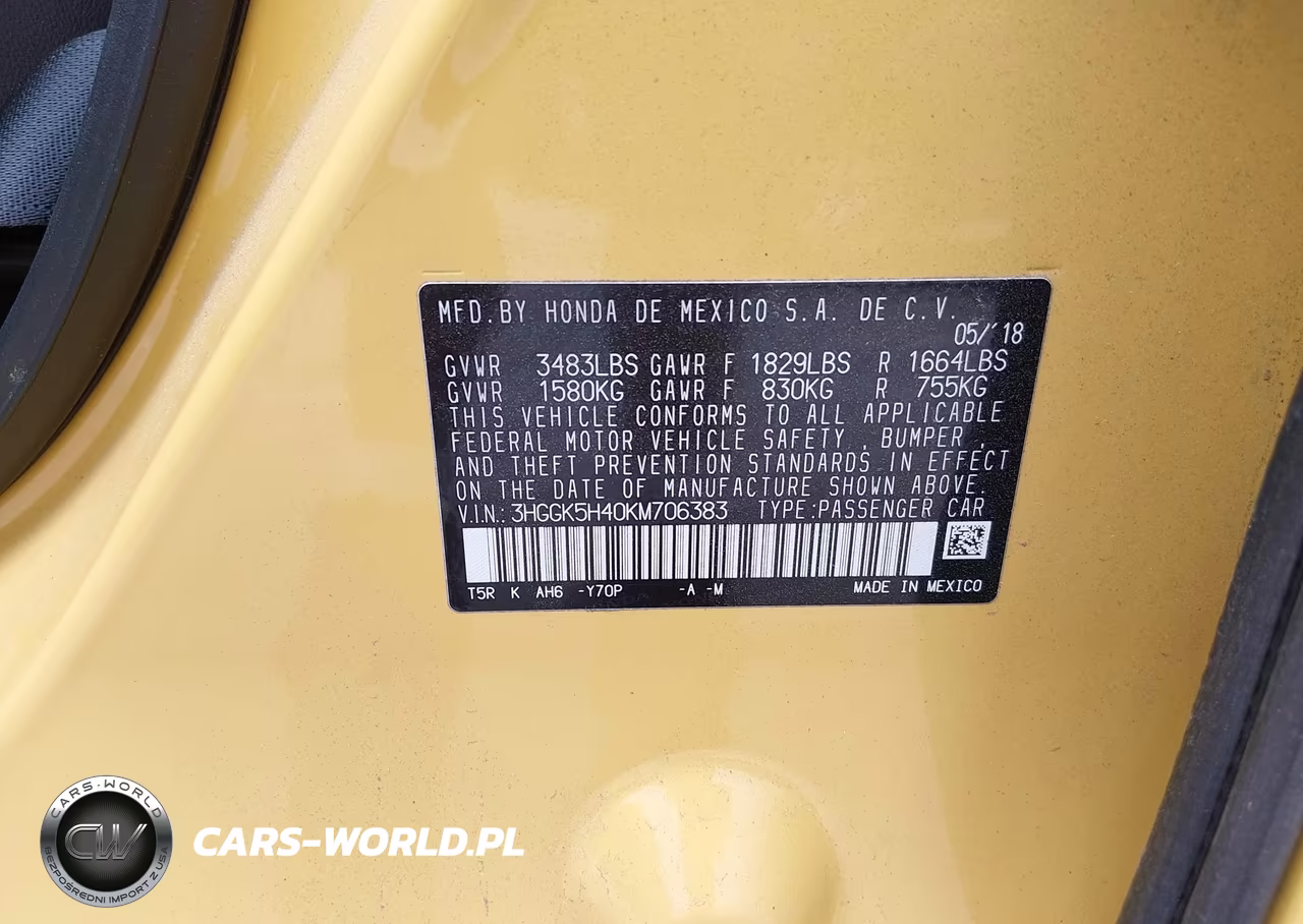 2019 Honda Fit Lx VIN:3HGGK5H40KM706383 - 9