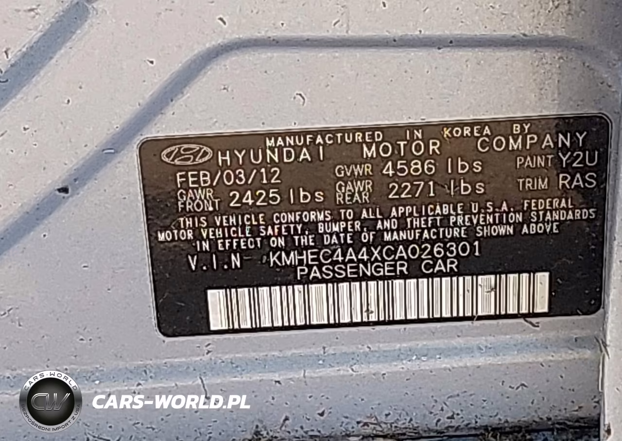 2012 Hyundai Sonata Hybrid VIN:KMHEC4A4XCA026301 - 9