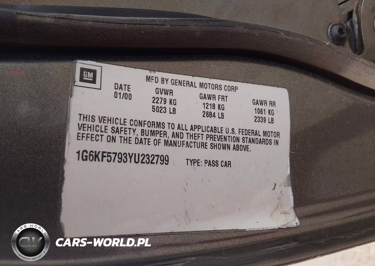 2000 Cadillac Deville Dts VIN:1G6KF5793YU232799 - 9