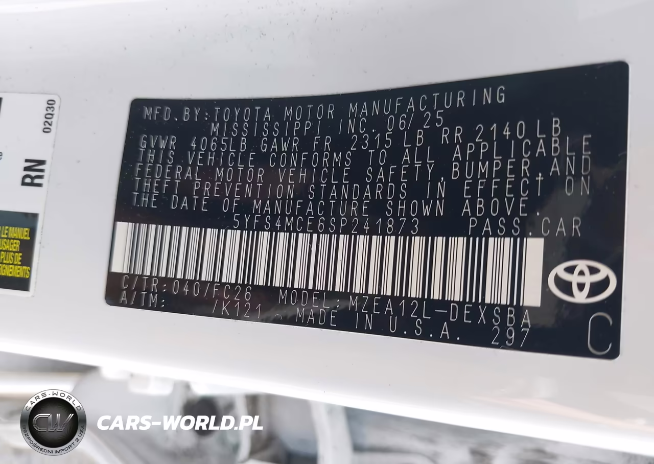 2025 Toyota Corolla Se VIN:5YFS4MCE6SP241873 - 9