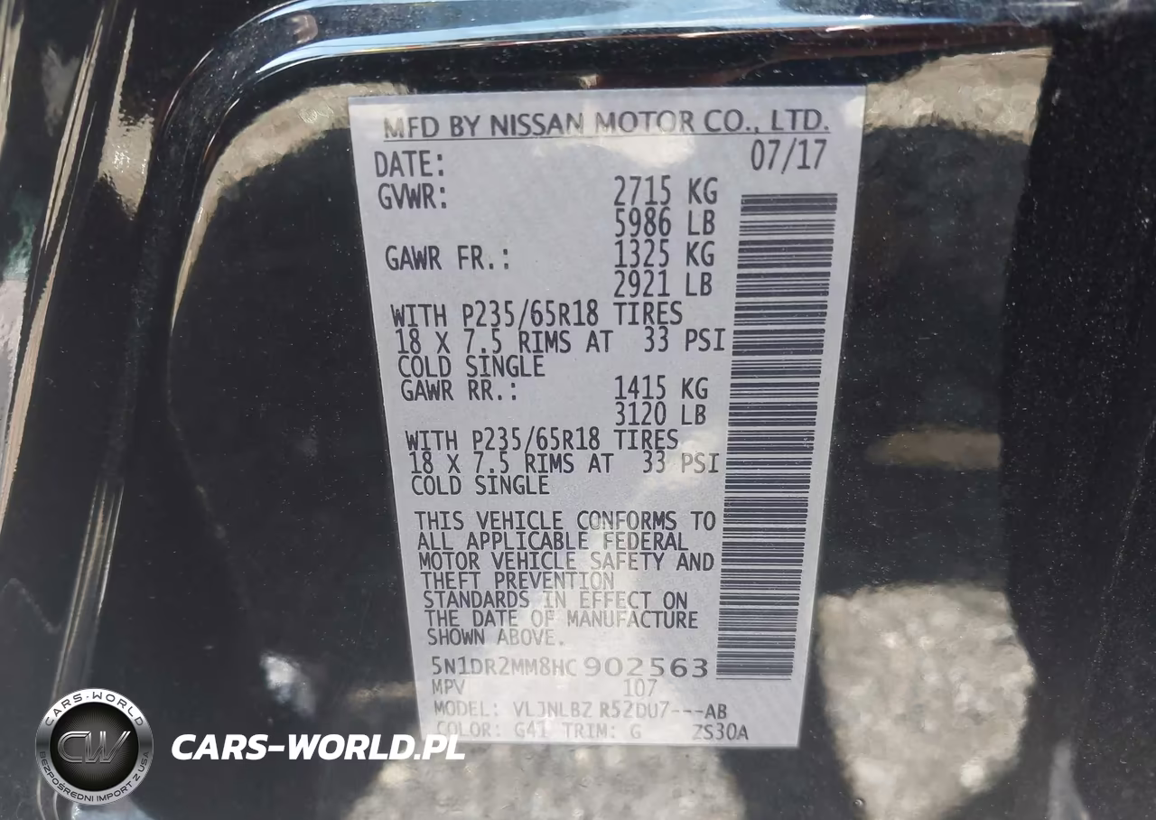 2017 Nissan Pathfinder S VIN:5N1DR2MM8HC902563 - 9