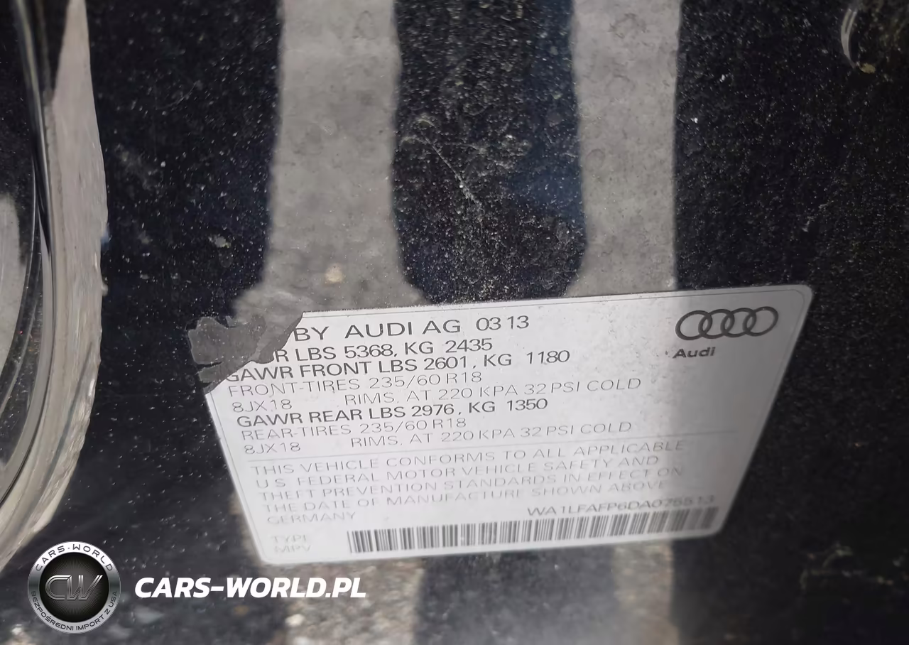 2013 Audi Q5 2.0T Premium VIN:WA1LFAFP6DA075513 - 9
