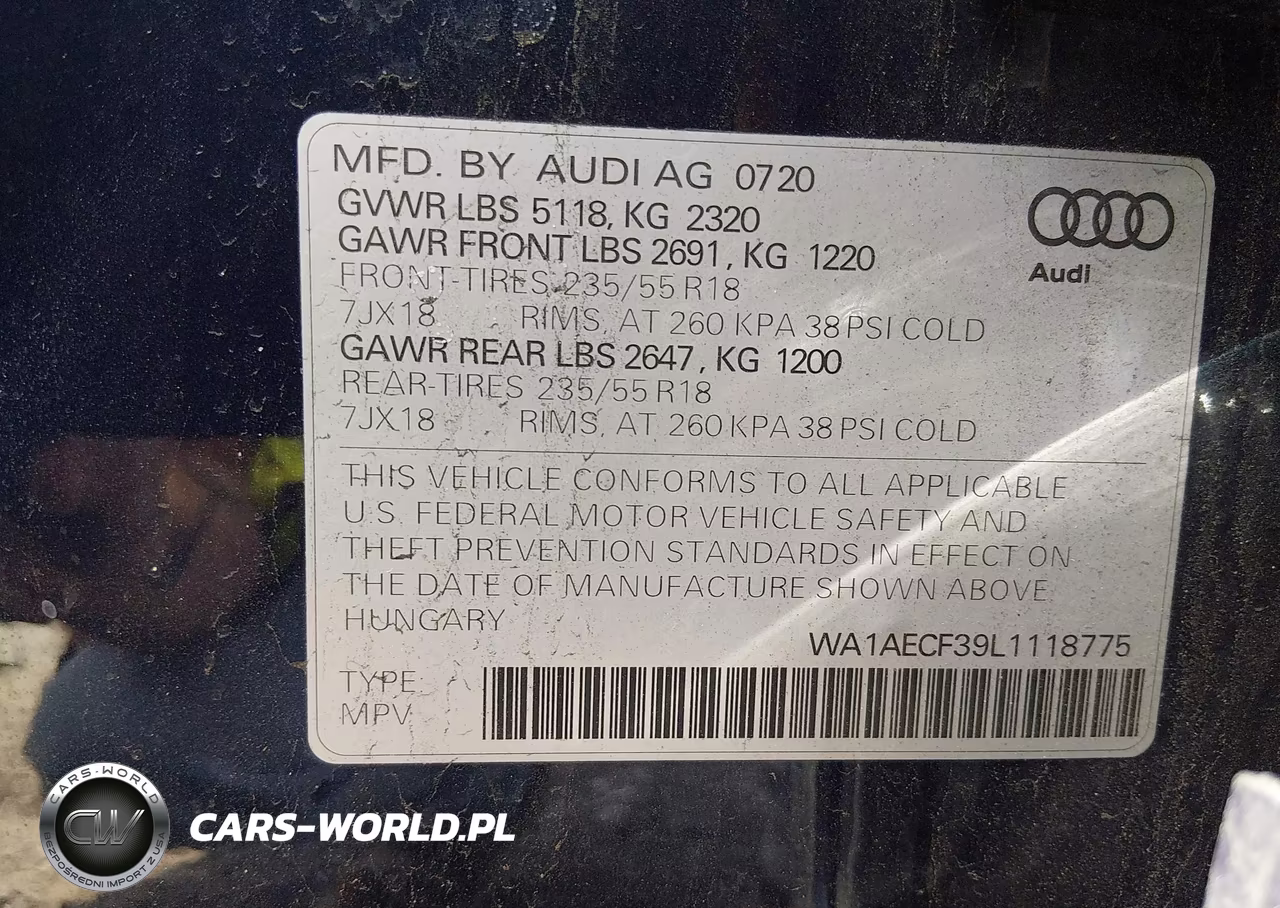 2020 Audi Q3 Premium 45 Tfsi Quattro Tiptronic VIN:WA1AECF39L1118775 - 9