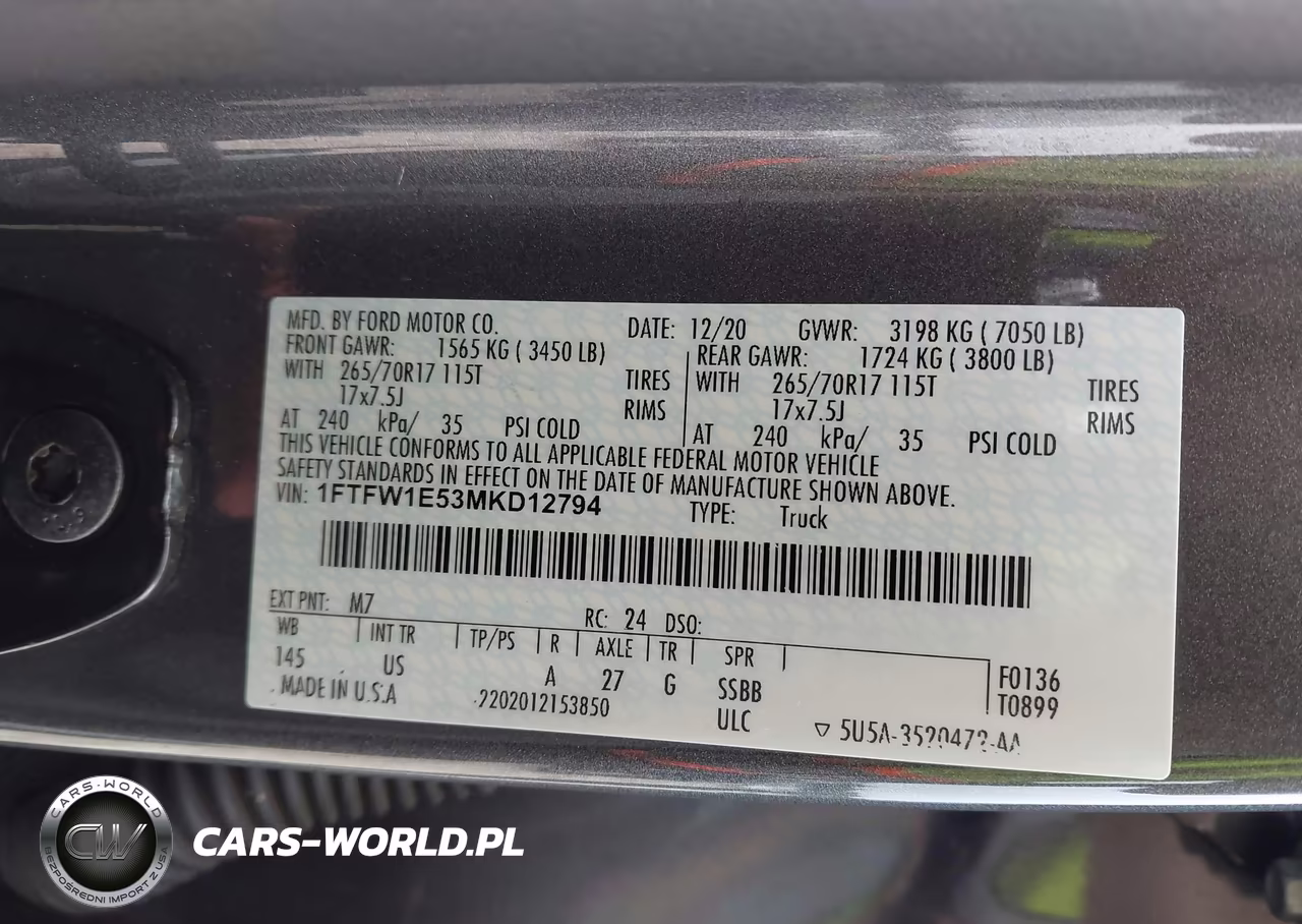 2021 Ford F-150 Xlt VIN:1FTFW1E53MKD12794 - 9