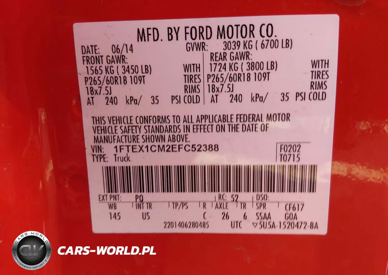 2014 Ford F-150 Stx VIN:1FTEX1CM2EFC52388 - 9