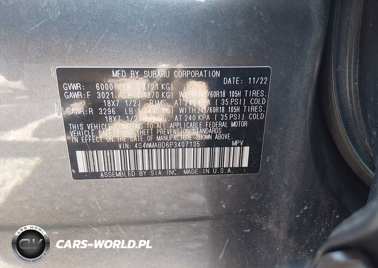 2023 Subaru Ascent Premium 8-Passenger VIN:4S4WMABD6P3407135 - 9