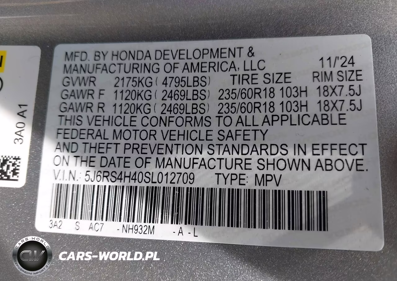 2025 Honda Cr-V Ex Awd VIN:5J6RS4H40SL012709 - 9