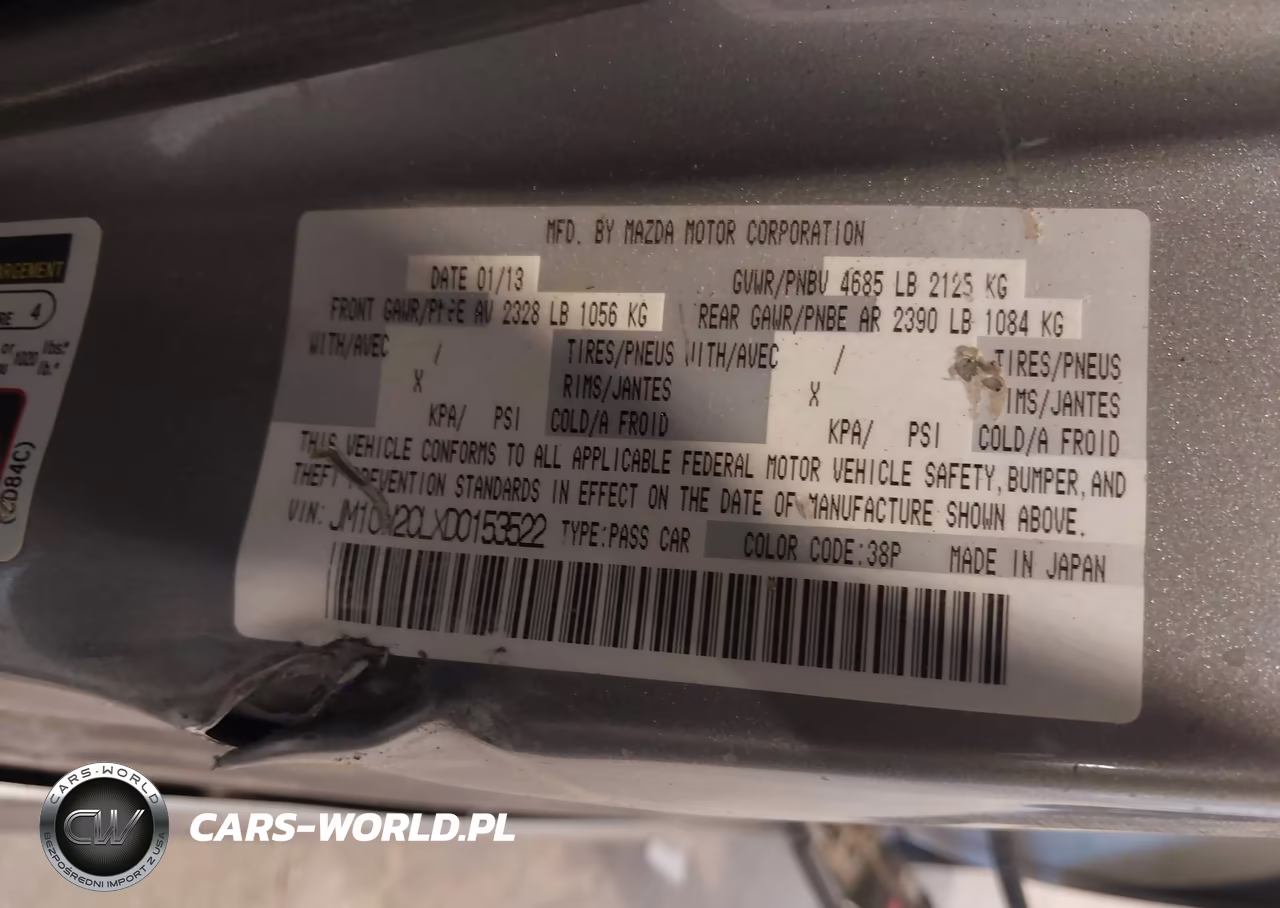 2013 Mazda Mazda5 Touring VIN:JM1CW2CLXD0153522 - 9