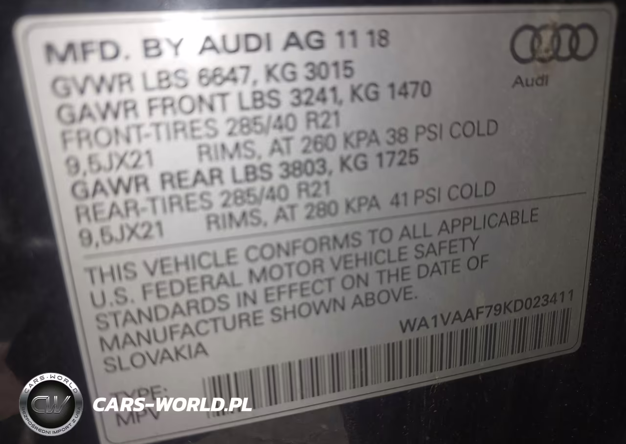 2019 Audi Q7 55 Premium VIN:WA1VAAF79KD023411 - 9