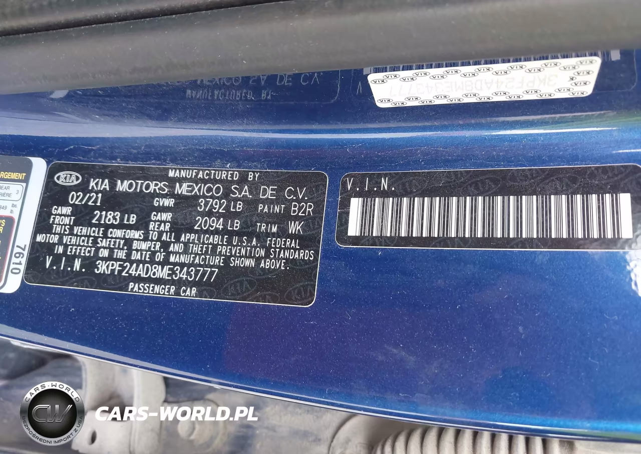 2021 Kia Forte Lxs VIN:3KPF24AD8ME343777 - 9