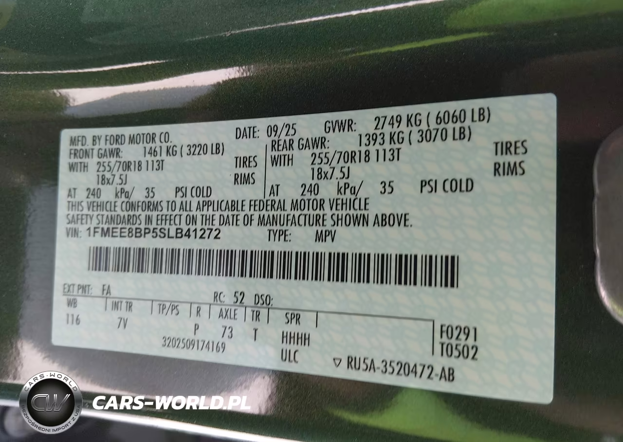 2025 Ford Bronco Outer Banks VIN:1FMEE8BP5SLB41272 - 9