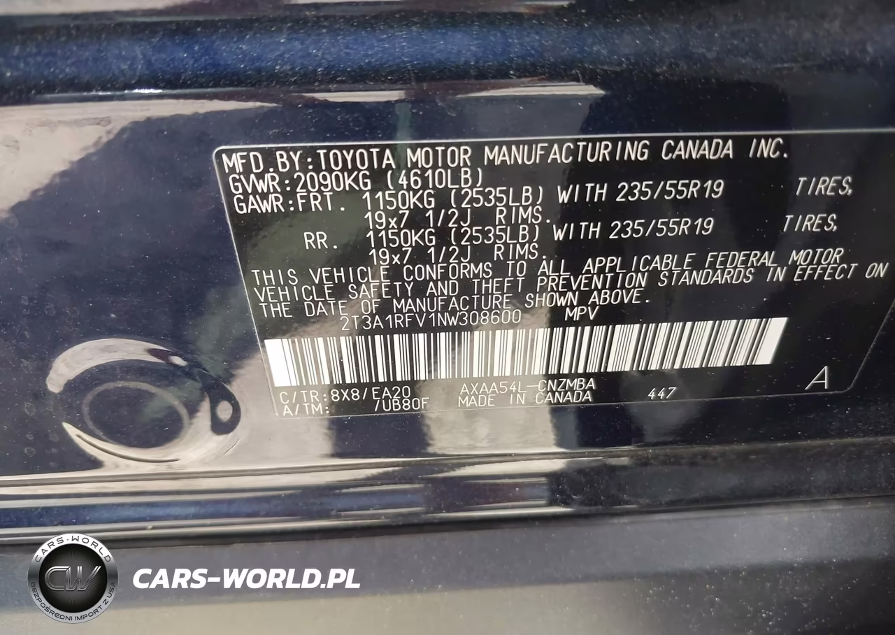 2022 Toyota Rav4 Xle Premium VIN:2T3A1RFV1NW308600 - 9