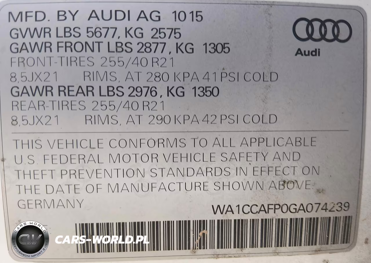 2016 Audi Sq5 3.0T Premium Plus VIN:WA1CCAFP0GA074239 - 9