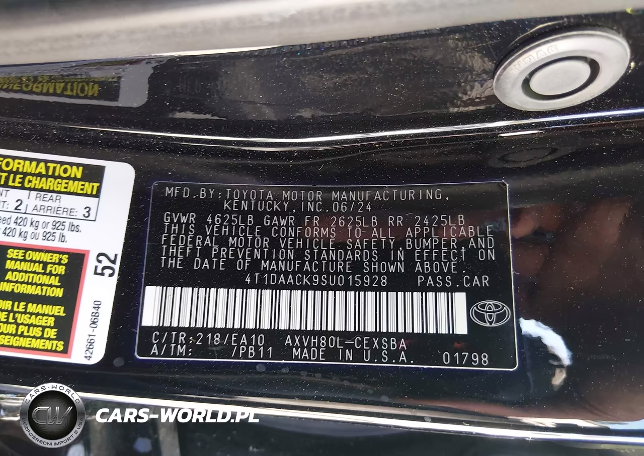 2025 Toyota Camry Se VIN:4T1DAACK9SU015928 - 9