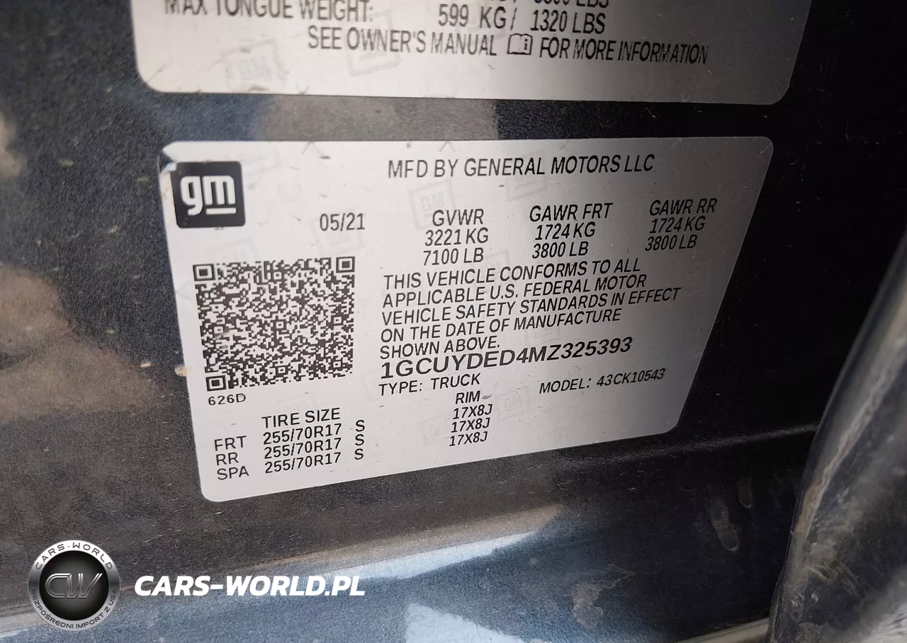 2021 Chevrolet Silverado 1500 4Wd Short Bed Lt VIN:1GCUYDED4MZ325393 - 9