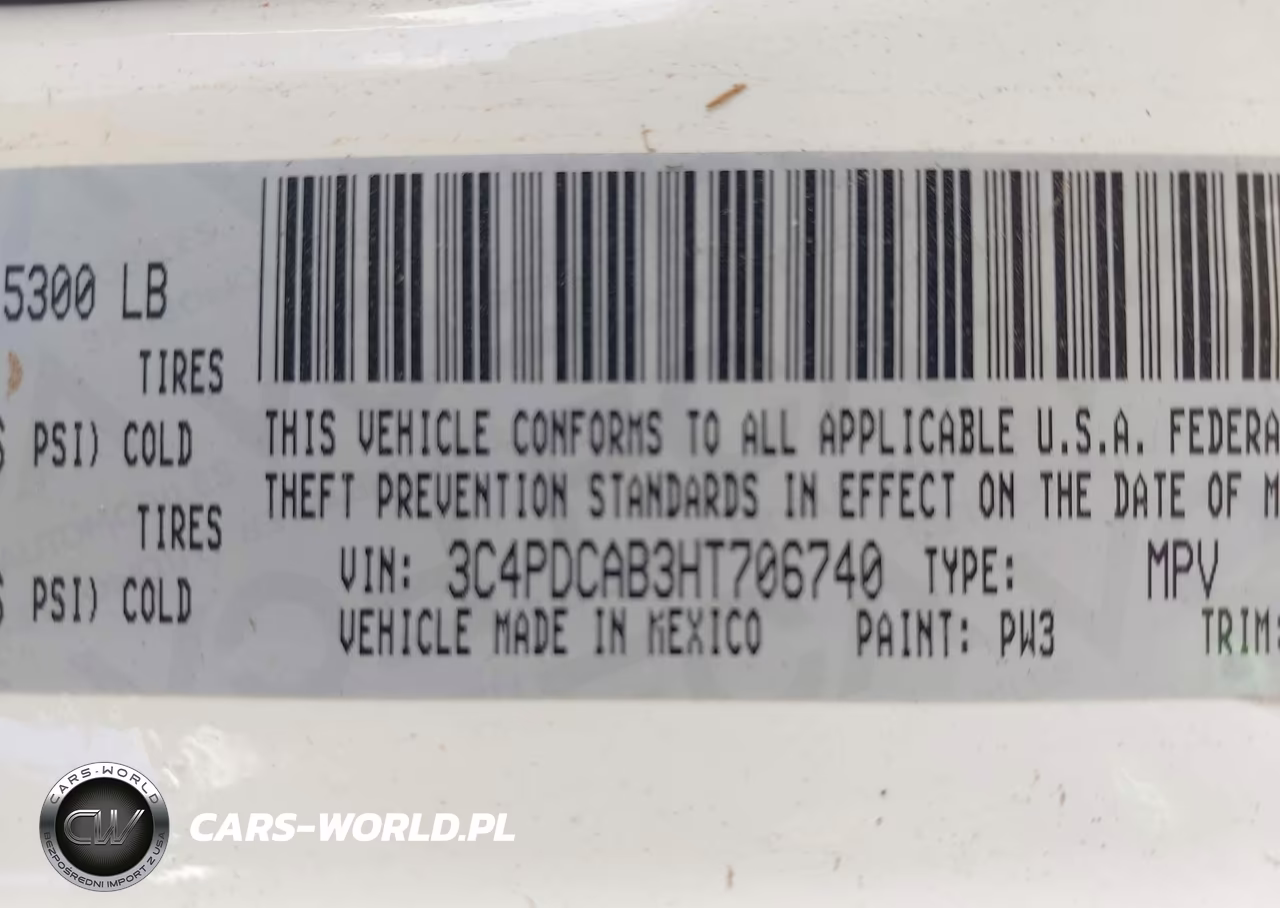 2017 Dodge Journey Se VIN:3C4PDCAB3HT706740 - 9