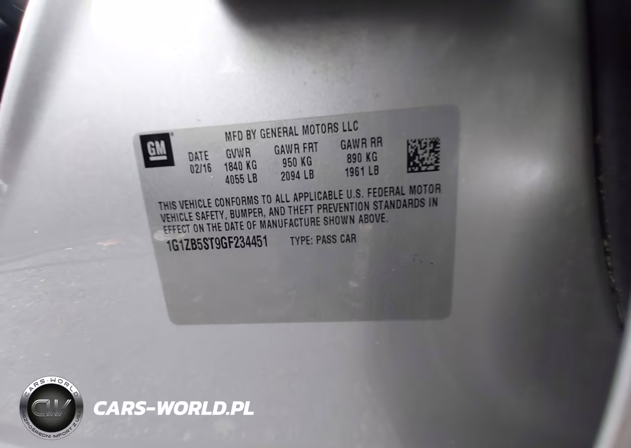 2016 Chevrolet Malibu Ls VIN:1G1ZB5ST9GF234451 - 9