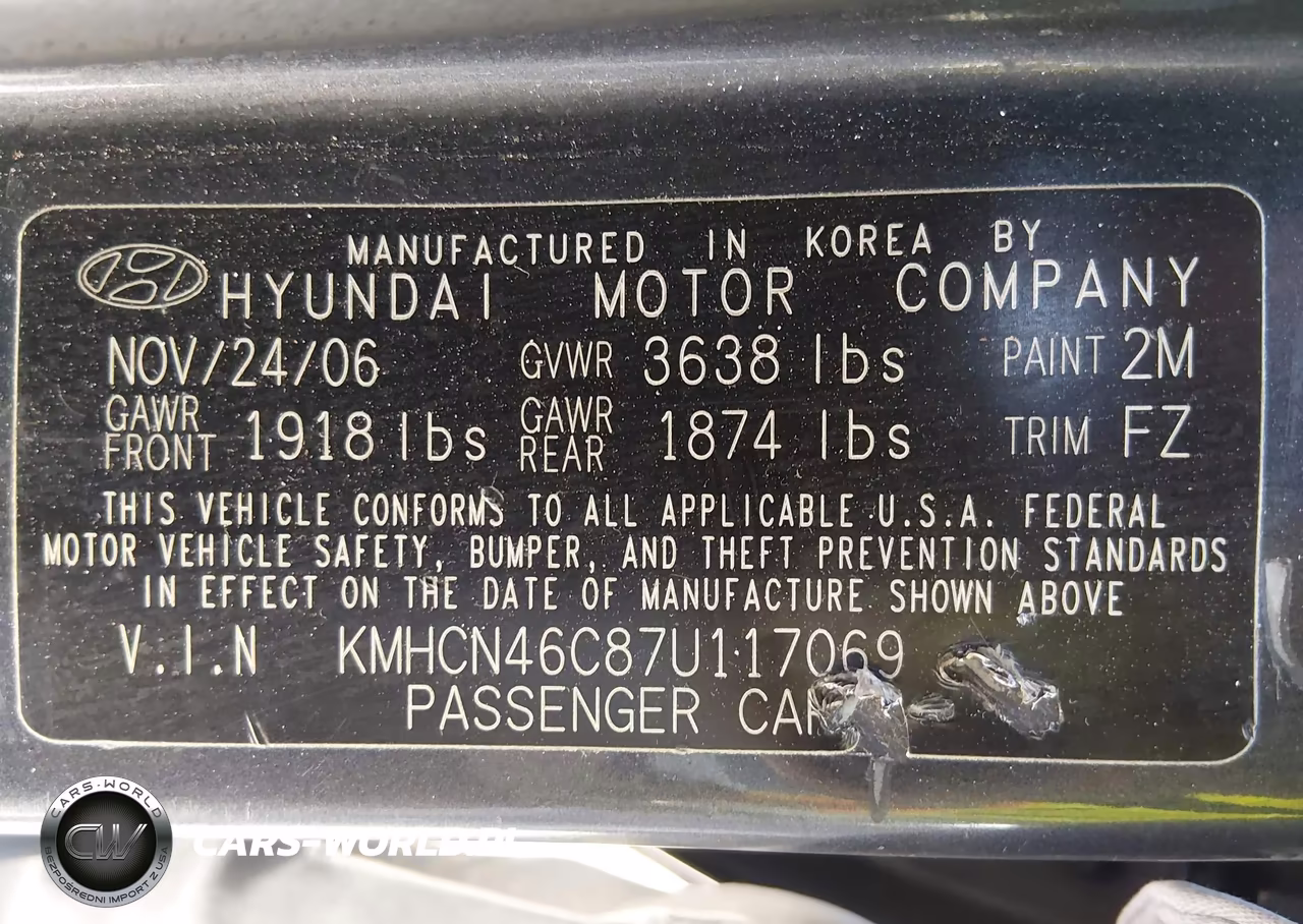 2007 Hyundai Accent Gls VIN:KMHCN46C87U117069 - 9