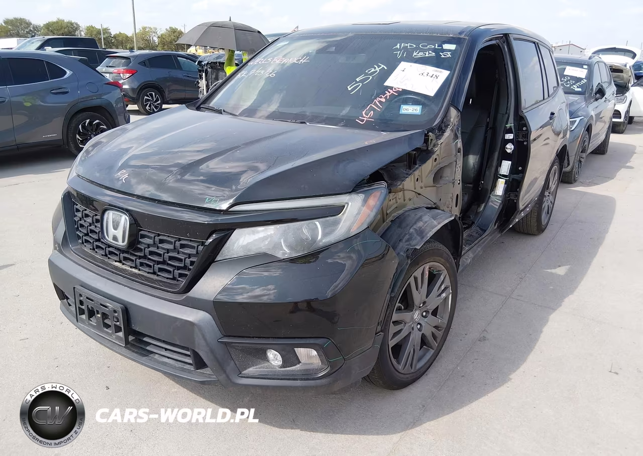 2021 Honda Passport 2Wd Ex-L VIN:5FNYF7H59MB015534 - 2