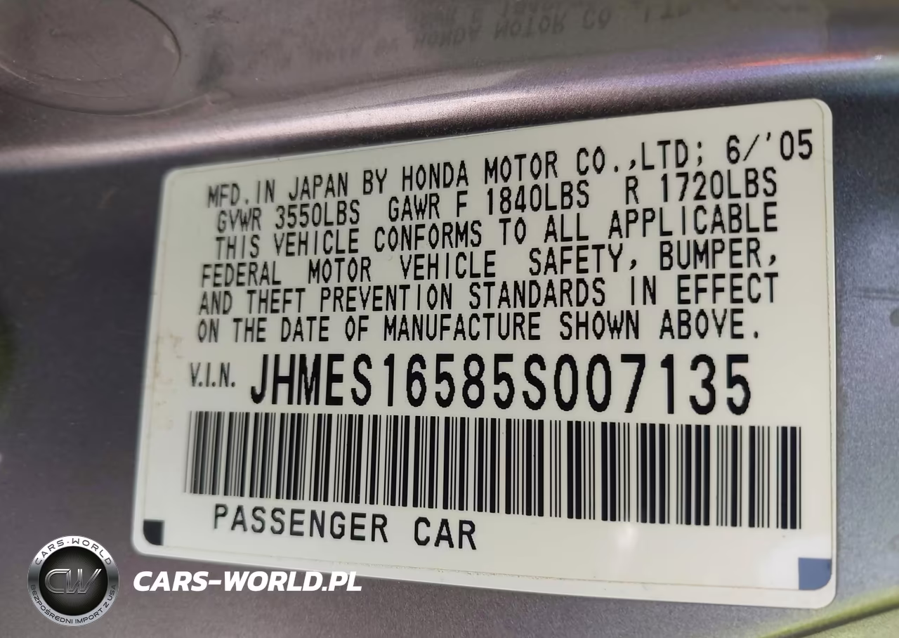 2005 Honda Civic Lx VIN:JHMES16585S007135 - 9