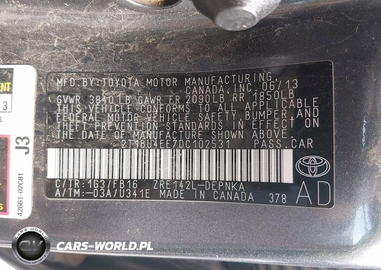 2013 Toyota Corolla Le VIN:2T1BU4EE7DC102531 - 9