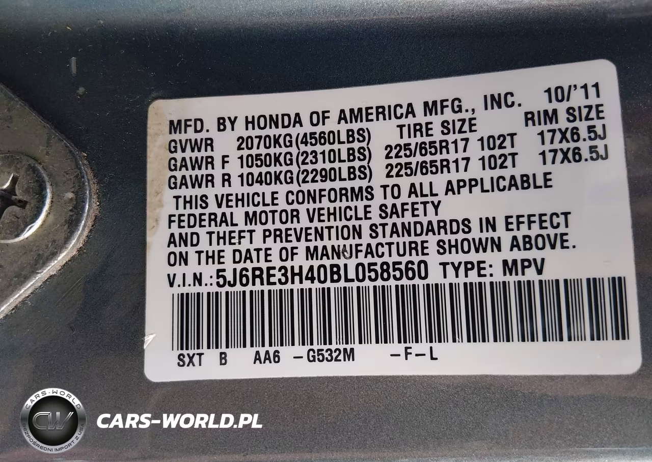 2011 Honda Cr-V Se VIN:5J6RE3H40BL058560 - 9