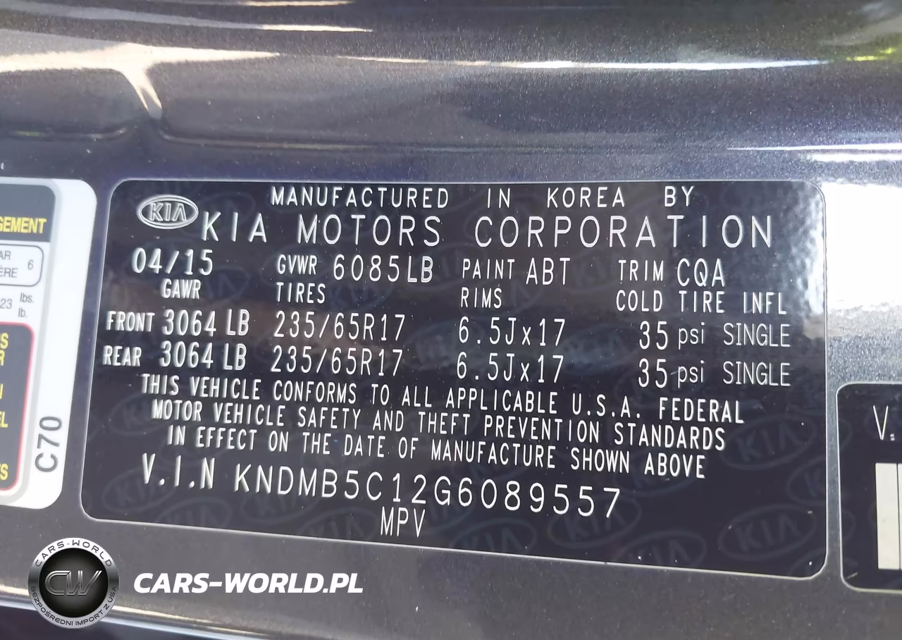 2016 Kia Sedona Lx VIN:KNDMB5C12G6089557 - 9