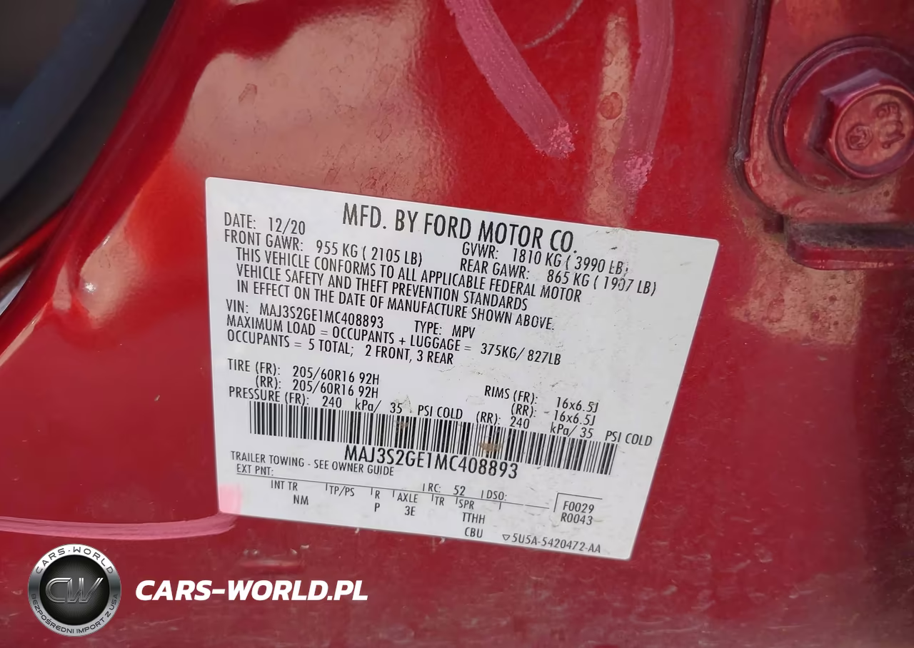 2021 Ford Ecosport Se VIN:MAJ3S2GE1MC408893 - 9