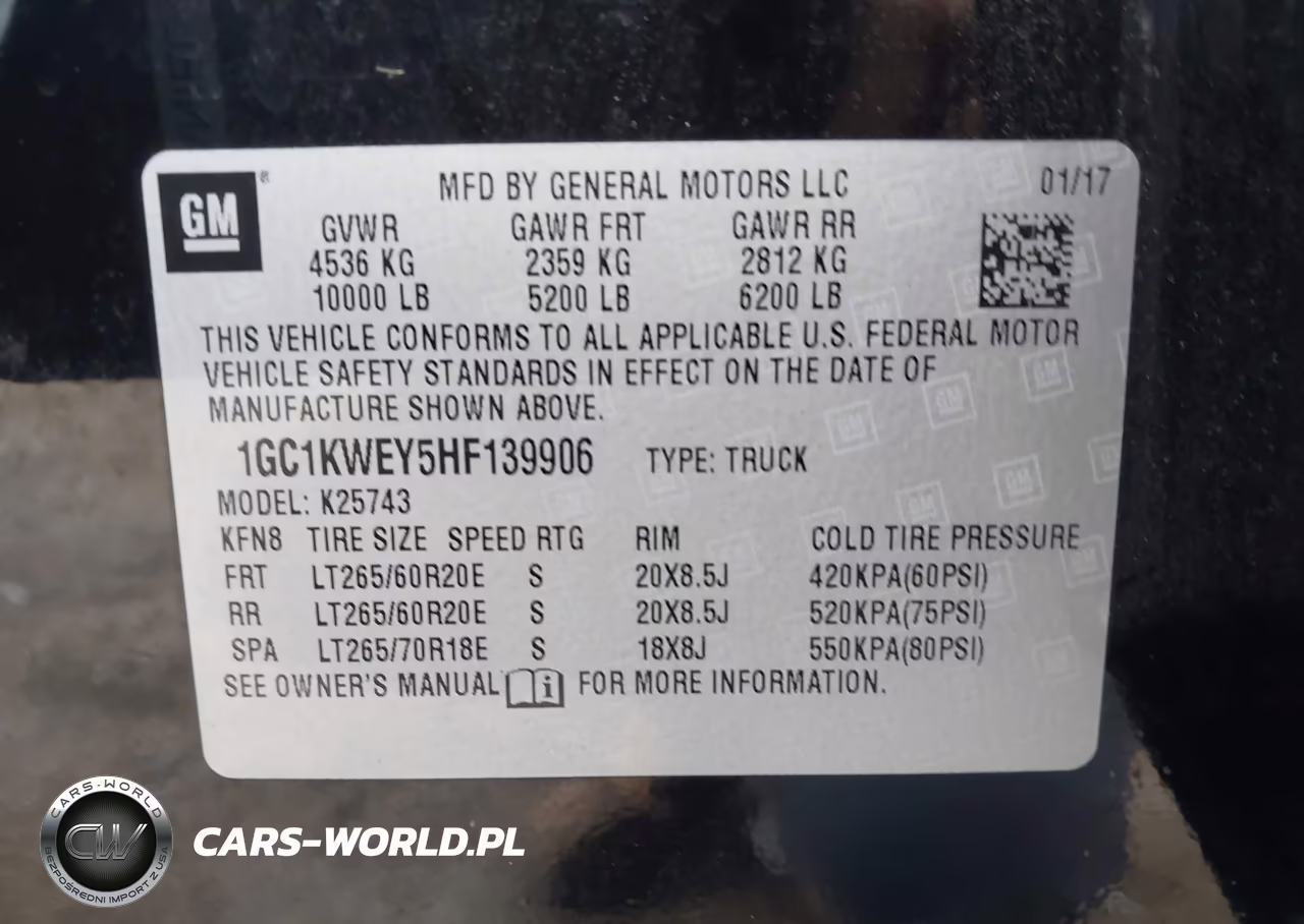 2017 Chevrolet Silverado 2500Hd Ltz VIN:1GC1KWEY5HF139906 - 9