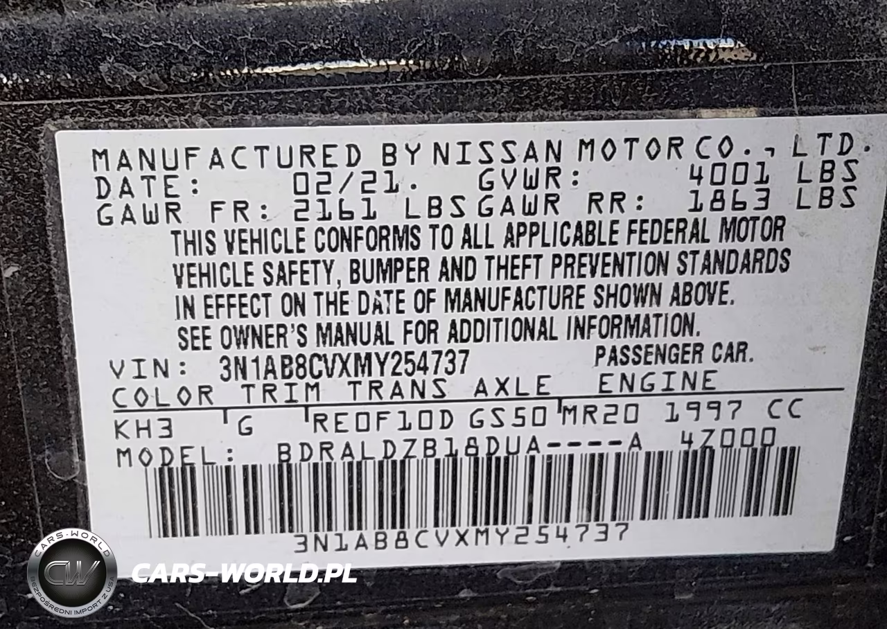 2021 Nissan Sentra Sv Xtronic Cvt VIN:3N1AB8CVXMY254737 - 9