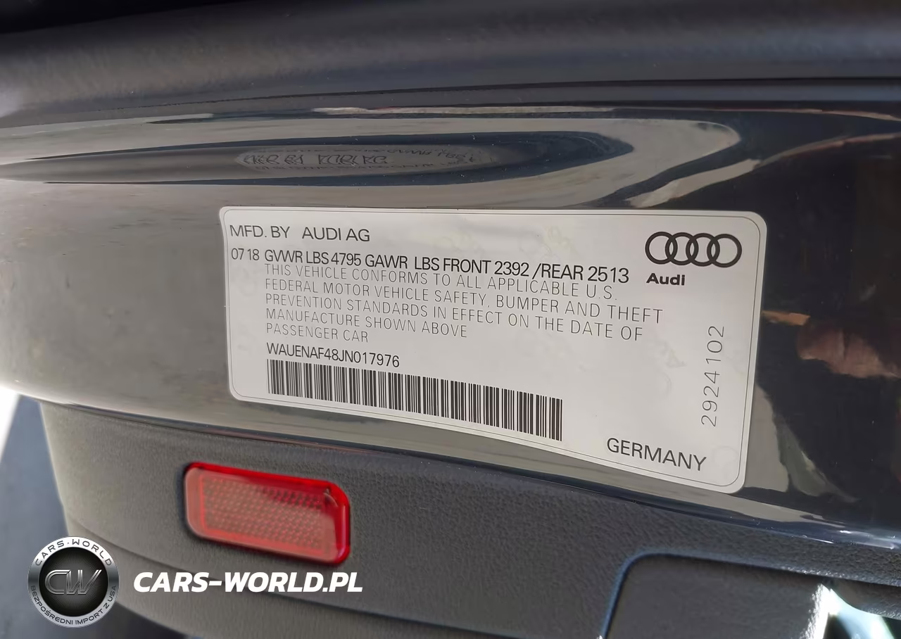 2018 Audi A4 2.0T Premium-2.0T Tech Premium VIN:WAUENAF48JN017976 - 9