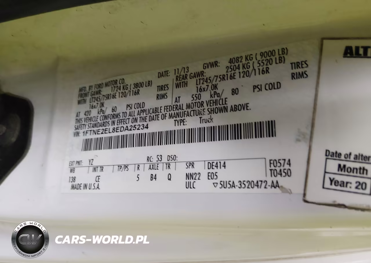 2014 Ford E-250 Commercial VIN:1FTNE2EL8EDA25234 - 9