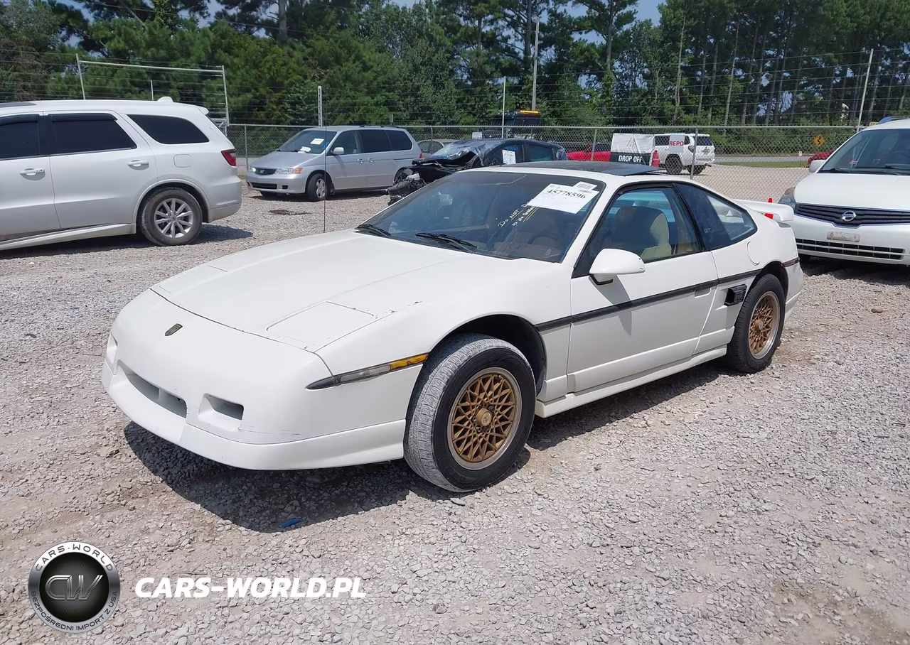 1988 Pontiac Fiero Gt VIN:1G2PG1194JP205637 - 2