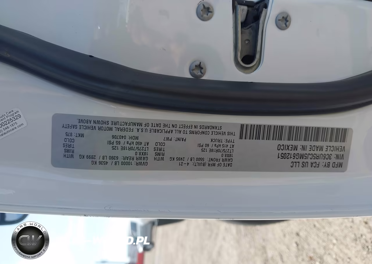 2021 Ram 2500 Tradesman 4X4 6'4 Box VIN:3C6UR5CJ5MG612051 - 9
