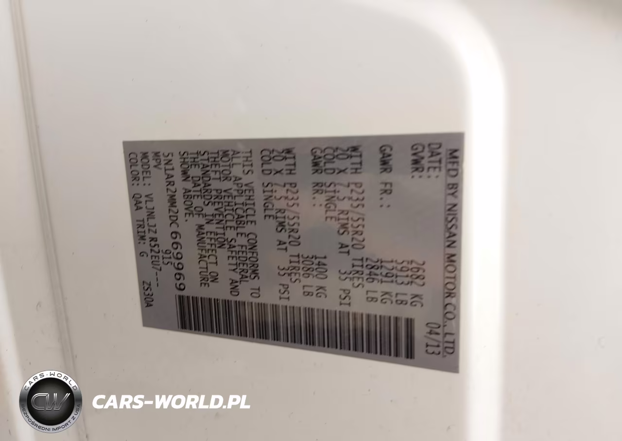 2013 Nissan Pathfinder Platinum VIN:5N1AR2MM2DC669969 - 9