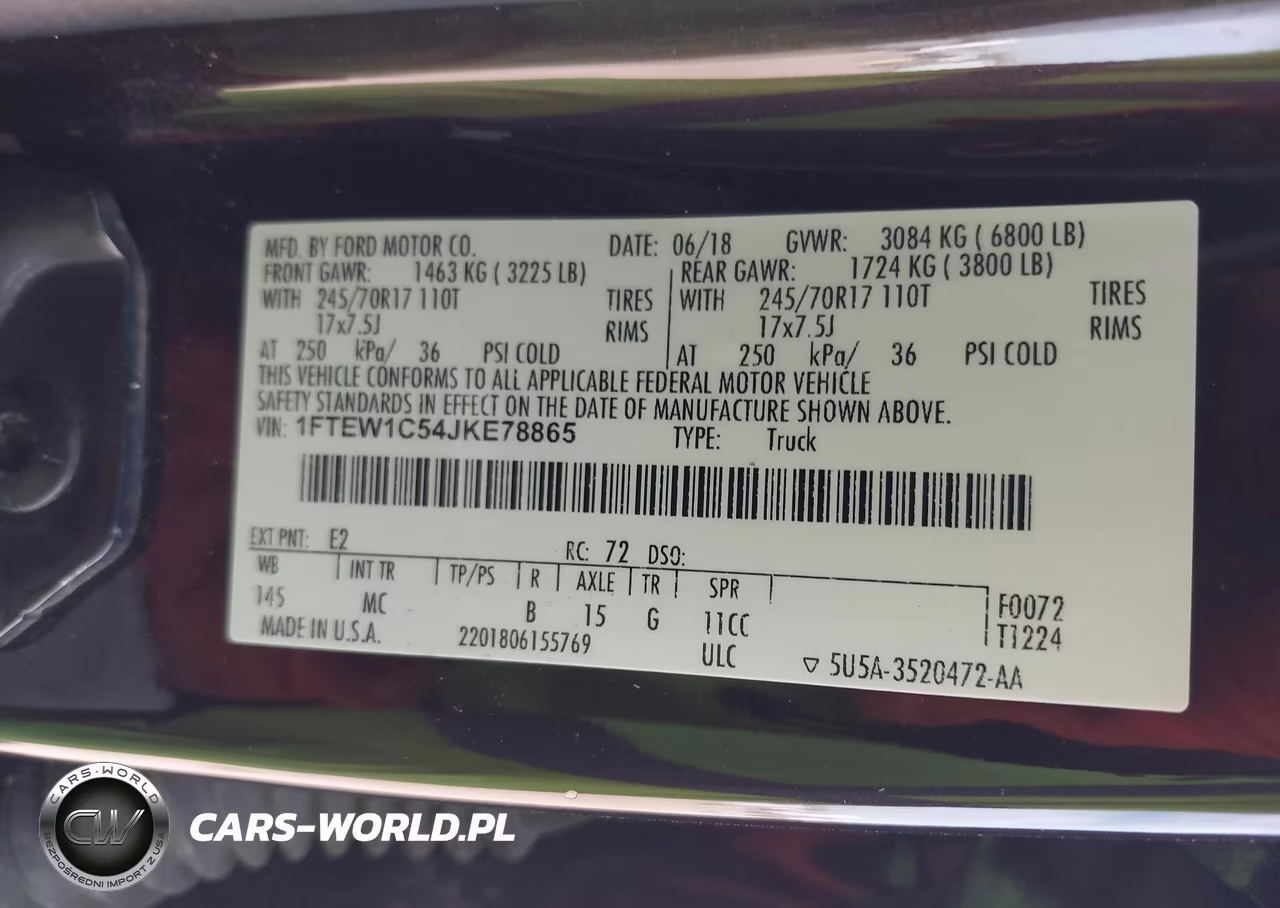 2018 Ford F-150 Xlt VIN:1FTEW1C54JKE78865 - 9