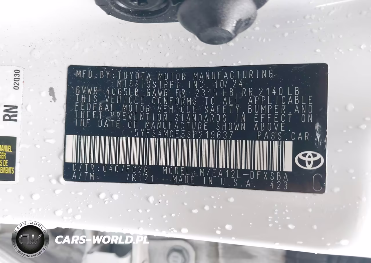 2025 Toyota Corolla Se VIN:5YFS4MCE5SP219637 - 9