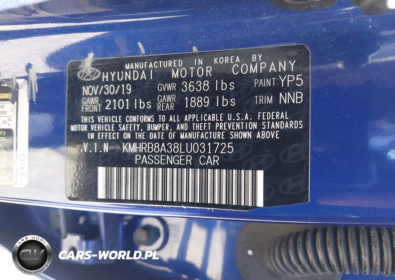 2020 Hyundai Venue Se VIN:KMHRB8A38LU031725 - 9