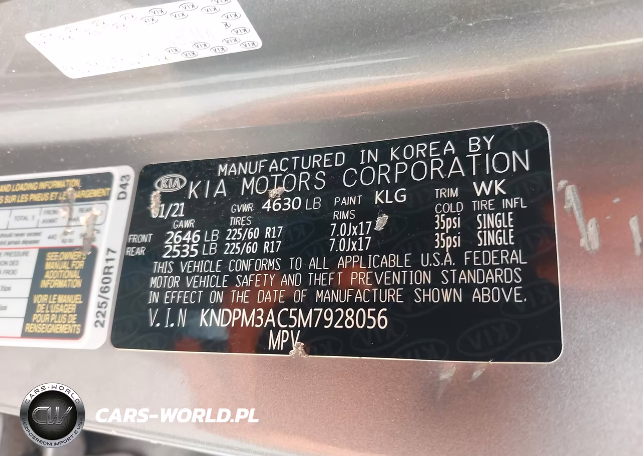 2021 Kia Sportage Lx VIN:KNDPM3AC5M7928056 - 9