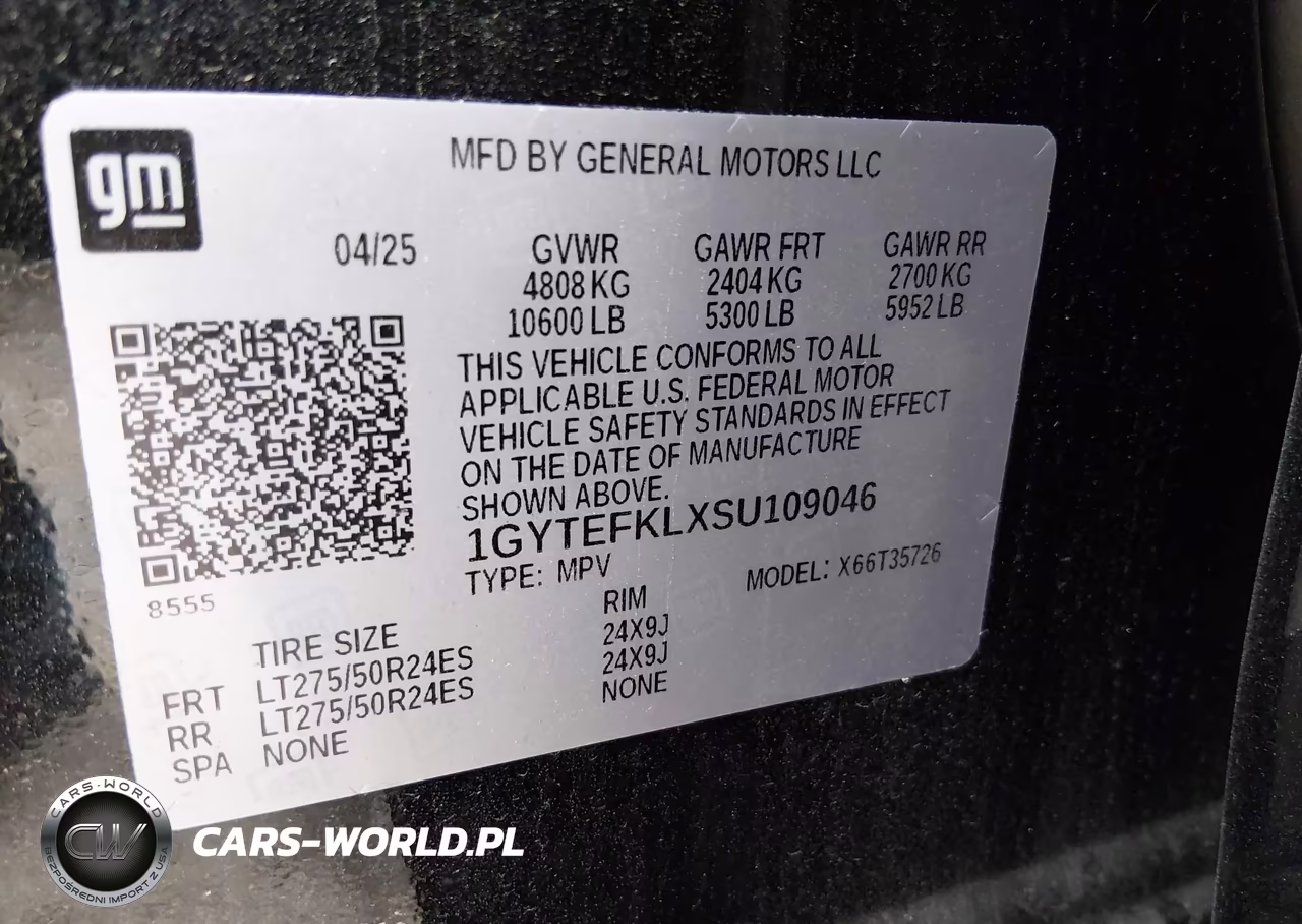2025 Cadillac Escalade Iq Sport 2 Awd VIN:1GYTEFKLXSU109046 - 8