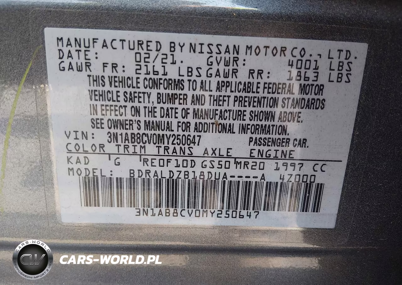 2021 Nissan Sentra Sv Xtronic Cvt VIN:3N1AB8CV0MY250647 - 9