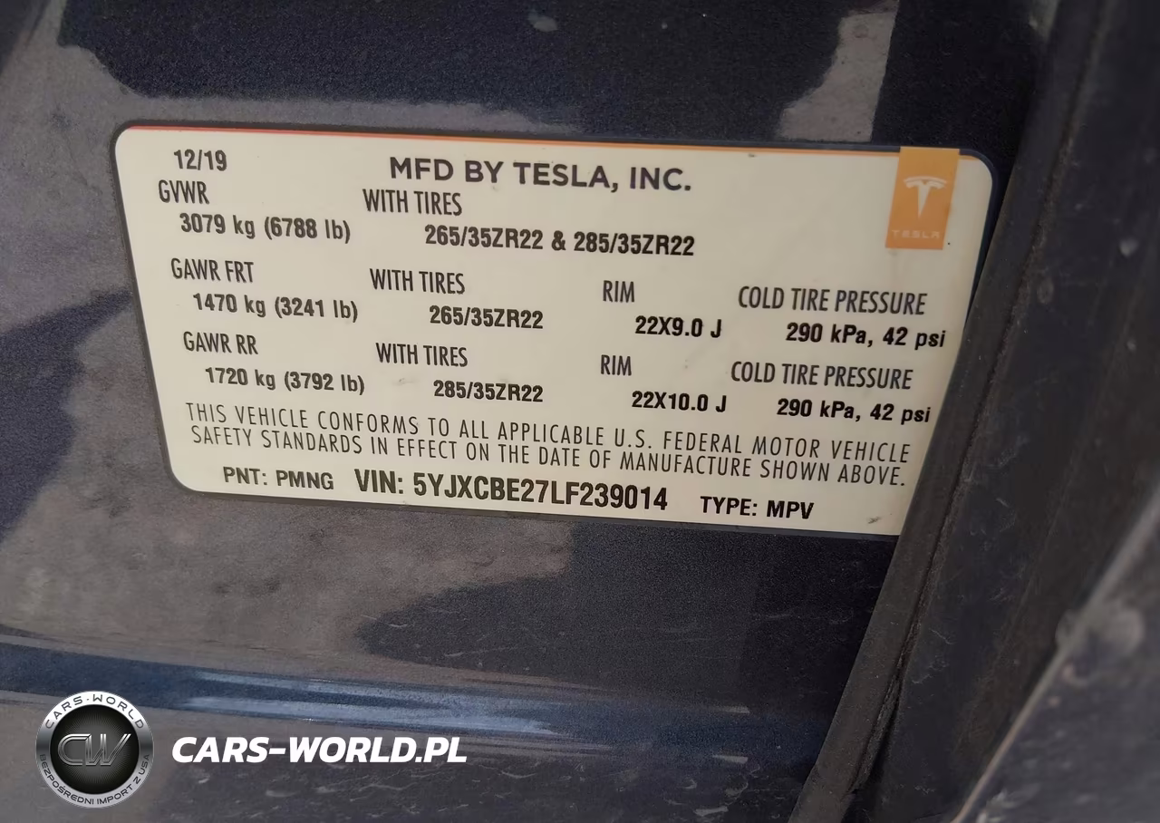 2020 Tesla Model X Long Range Dual Motor All-Wheel Drive-Long Range Plus Dual Motor All-Wheel Drive VIN:5YJXCBE27LF239014 - 9