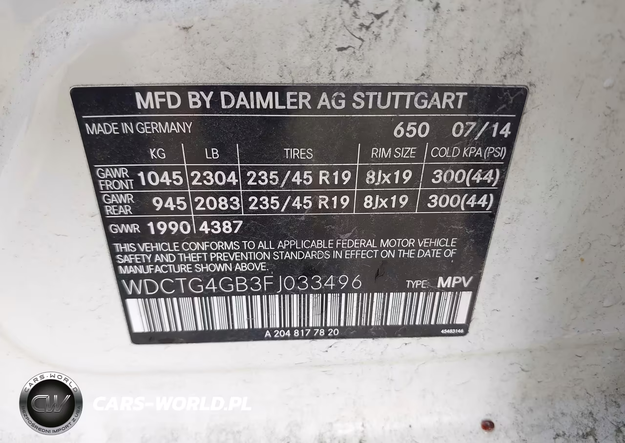 2015 Mercedes-Benz Gla 250 4Matic VIN:WDCTG4GB3FJ033496 - 9